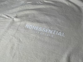 Official Bootleg NONESSENTIAL Tee T-Shirt Beige Cream - Size Medium | Ex... - £36.43 GBP