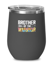 Wine Tumbler Stainless Steel Insulated Funny Brother Of A Warrior Autism  - £22.69 GBP
