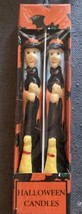 Halloween Taper Candle 10” Tall Set Lot Of 2 Witch New - £5.12 GBP
