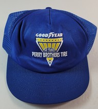 Vintage Trucker Hat 80s Goodyear Perry Tire Swingster Made in USA Snapba... - £15.81 GBP