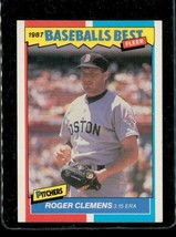 Vintage 1987 Fleer Baseball Trading Card #10 Of 44 Roger Clemens Boston Red Sox - £7.58 GBP