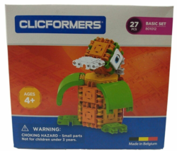 New Clicformers 27 Pcs Basic Set Toy 801012 Made in Belgium - Click to Built  - £8.68 GBP