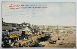 Atlantic City At Heinz&#39;s Pier Showing PROPOSED BOARDWALK 1911 Unique Pos... - $19.95