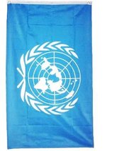 New 3x5 United Nations Flag UN Peace Keeping Flags NIP - $4.88