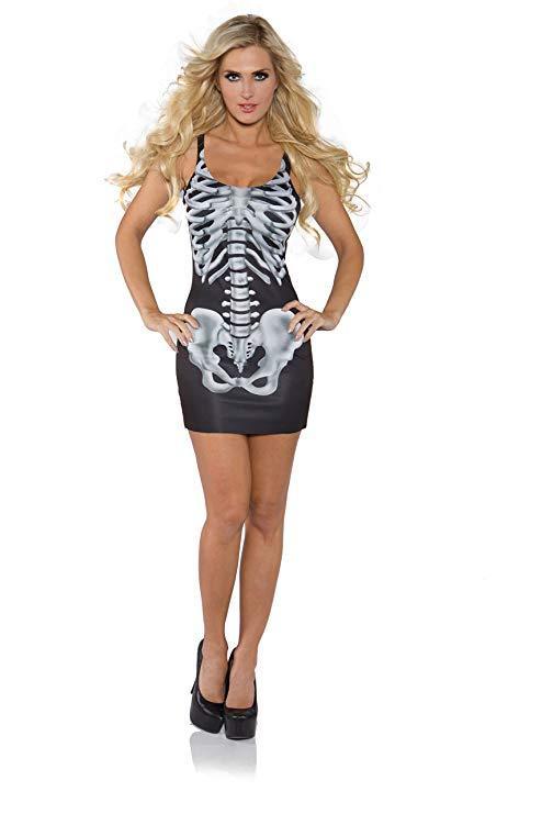 Underwraps Costumes Women&#39;s Sexy Skeleton Costume - Bones, Black/White, ... - $67.03