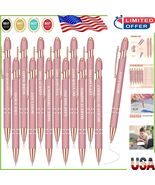 Elegant 12-Pack Inspirational Pens with Soft Grip and Motivational Sayings - $21.25 CAD