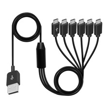 Micro Usb Splitter Cable, Multi Micro Usb Charging Cable, 6 In 1 Micro Usb Charg - £15.79 GBP
