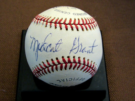 JIM MUDCAT GRANT INDIANS TWINS 2 X A/S SIGNED AUTO VTG SPALDING BASEBALL... - £91.83 GBP