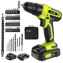 Cordless Drill - 20V Cordless Drill With Battery &amp; Charger, Impact Drill... - $118.99