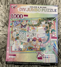 Fashion Angels Color &amp; Bling DIY Jumbo Puzzle Design Kit 1000 Pieces. 27... - $14.75