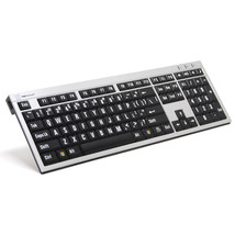 LogicKeyboard Large Print White on Black Keyboard Model: LKB-LPRNTWB-AJPU - $158.35