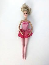 Barbie Ballerina Doll Ballet Dancer Mattel 2011, Blonde Hair, Pink Tutu Skirt - $3.95