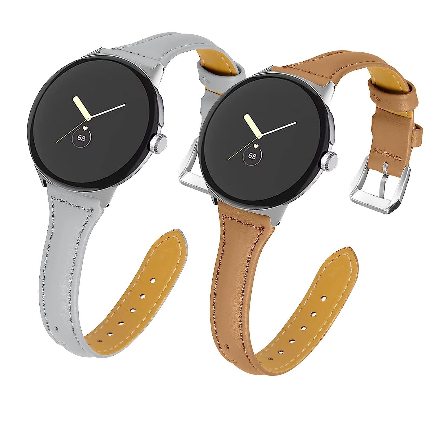 Primary image for Colorful Leather Bands Compatible With Google Pixel Watch Bands Narrow Luxury Le