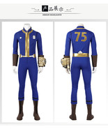 Fallout 4 Shelter 75 Cosplay Costume Outfit Halloween Jumpsuit Suit Men ... - $47.86 CAD+
