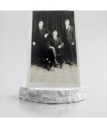 3 Men in Suits Trio Portrait Group Vintage RPPC Postcard AZO Border Divi... - £7.47 GBP