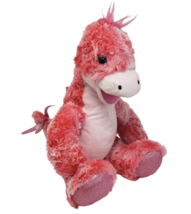 Build A Bear Pink Stegosaurus Dinosaur Glitter Scales Stuffed Animal Plush Toy - £24.66 GBP