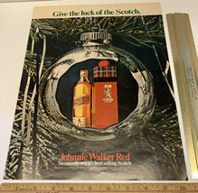 Vintage Print Ad Johnnie Walker Red Christmas Scotch Whiskey 1969 13.5&quot; x 10.25&quot; - £7.81 GBP