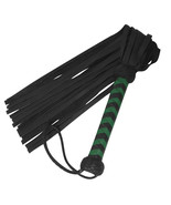 Genuine Black Cowhide Leather Flogger 25 Thick Tails for Heavy, Thuddy I... - $25.99