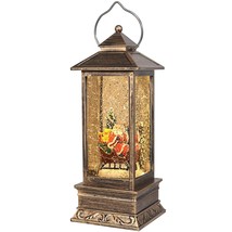 Christmas Snow Globe Lantern,Santa Claus Christmas Lantern With 8 Musics... - $54.98