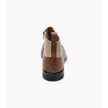 Stacy Adams Madison Spectator Spat Demi Boot Two Tone Tan Multi 00109-238 image 2