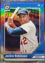 2024 Donruss Optic Jackie Robinson #16 Holo Prizm Brooklyn Dodgers - $5.00