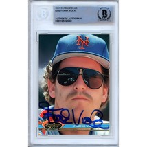 Frank Viola New York Mets Auto 1991 Stadium Club #292 Autographed BAS Auth Slab - $99.99