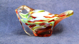 Vintage Wales Made in Japan Multicolored Paperweight Glass Bird. - £15.58 GBP