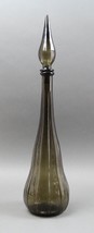 Guildcraft Italy Smokey Empoli Glass Decanter Genie Bottle Mid Century M... - £391.56 GBP