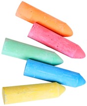 20 SIDEWALK CHALK Sticks BIG 3 1/2x1&quot; Multi Color Drawing Chalkboard Tic... - $16.32