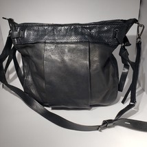 Reed Krakoff Black Leather Large Handbag Tote Bag Purse Shoulder Strap 15x12&quot; - £70.85 GBP