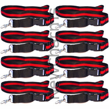 8 of Lanyards with Thin RED Line w/ Hook and Removable Clasp - Fire Figh... - £14.88 GBP
