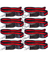 8 of Lanyards with Thin RED Line w/ Hook and Removable Clasp - Fire Figh... - £14.88 GBP