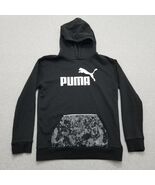 Puma Hoodie Youth XL 18-20 Boys Black Pullover Pocket Logo - $362.29 MXN