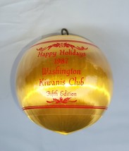 Vintage Happy Holidays Washington Kiwanis club Fifth Edition Christmas O... - £9.35 GBP