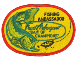 Fred Arbogast Bait of Champions Fishing Patch Unused Vintage Fishing Ambassador - £7.77 GBP