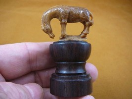 (tb-gir-4) baby Giraffe Tagua NUT palm figurine Bali carving giraffes safari zoo - £36.70 GBP