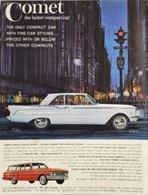 1960 Print Ad The 1961 Mercury Comet 2-Door &amp; Station Wagon  - £14.90 GBP