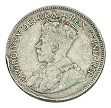 Moneda De 25 Centavos De Canadá 1929 (Muy Fina, Condición VF) KM# 24a - $516.95 MXN