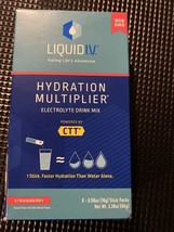 Liquid IV Hydration Multiplier Drink Mix Strawberry 6 Stick Packs - £7.46 GBP