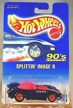 1992 Hot Wheels Blue/White Card #248 Splittin&#39; Image Ii Drk Blue Pink-TW Orng7Sp - $13.25