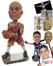 Personalized Bobblehead Tall &amp; Strong Basketball Player Looking For Space To Pas - £73.09 GBP