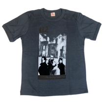 Vintage U2 1985 Unforgettable Fire Tour Concert Gray T-Shirt Size Large - £94.83 GBP