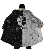 Anime Cloak Coat Black Clover Five Leaf Cloak Anime Fleece Jacket XS-5XL - $79.99 - $89.99