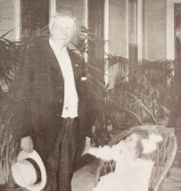 Rockefeller And Granddaughter Pocantico Home Veranda 1908 Historical DWNN26 - $19.99