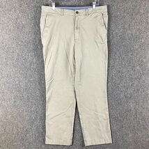 LL Bean Pants Men&#39;s 36x32 Chino Gray Classic Fit Cotton Blend Casual - $365.38 MXN