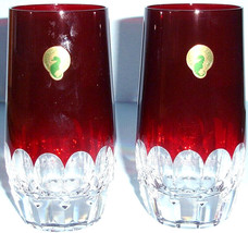 Waterford Mixology Talon Red SET/2 Crystal Highball Glasses #162826 New - $248.00