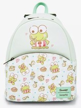 Loungefly Sanrio Keroppi Snacks And Beverages Gingham Mini Backpack Bag - £53.58 GBP
