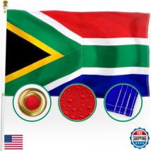 XIFAN Premium South Africa Flag 3x5 ft - Double Sided, Heavy Duty 210D N... - $36.39