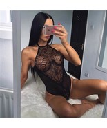 Sexy Black Lace Lingerie Women Sexy Bodysuit  - $15.00