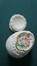 LENOX LILY BLOSSOM EGG CERAMIC ON BASE 1990 NEW IN BOX 5&quot; - $54.45